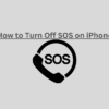 How to Turn Off SOS on iPhone