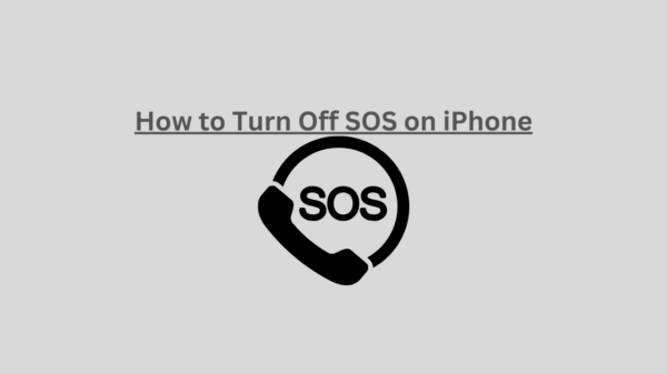 How to Turn Off SOS on iPhone