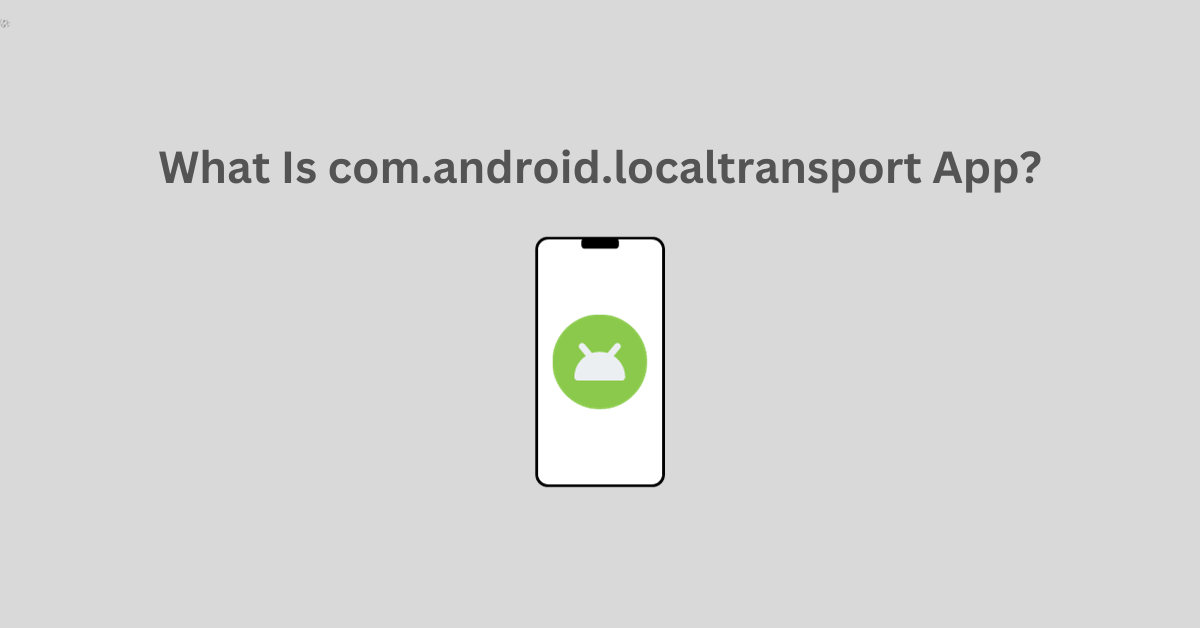 What Is com.android.localtransport App?